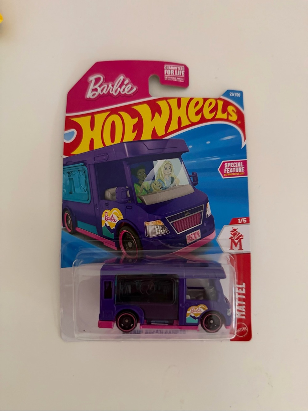 Hot Wheels x Barbie Purple Camper Van Toy Vehicle